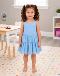 Sky Cloud Twirl Dress