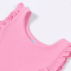 Pink Ruffle Skiez Set