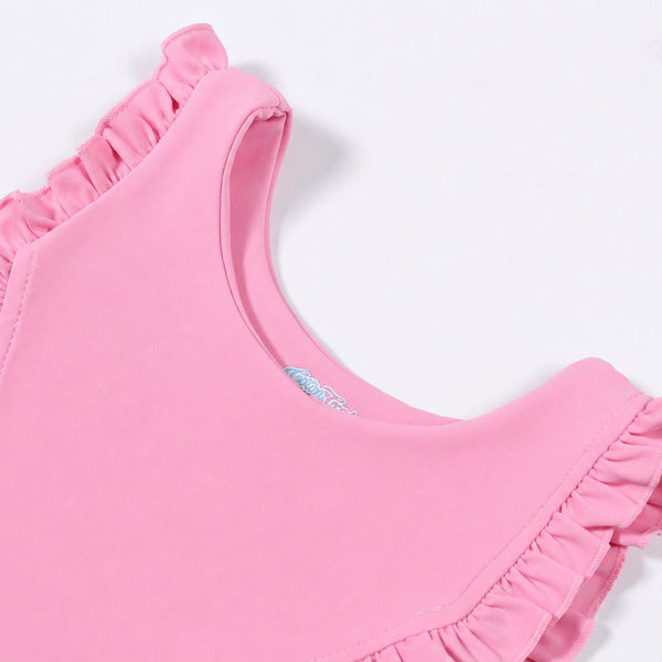 Pink Ruffle Skiez Set